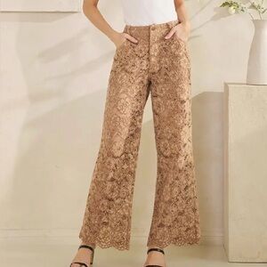 Oli + Hali Floral Lace Pants